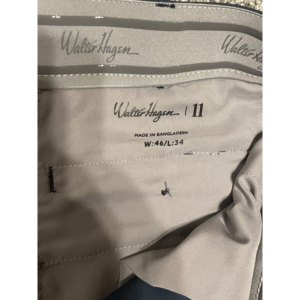 Men's Walter Hagen Performance 11 Golf Pants- Navy- Big & Tall 46x34 - Picture 2 of 4
